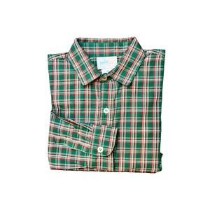 NWT James & Lottie The Ryan Holiday Plaid Button-up Long Sleeve Shirt Boy Size 6
